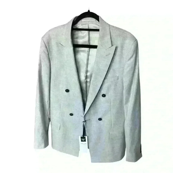 River Island London grey blazer size 38R/97R - Picture 3 of 6